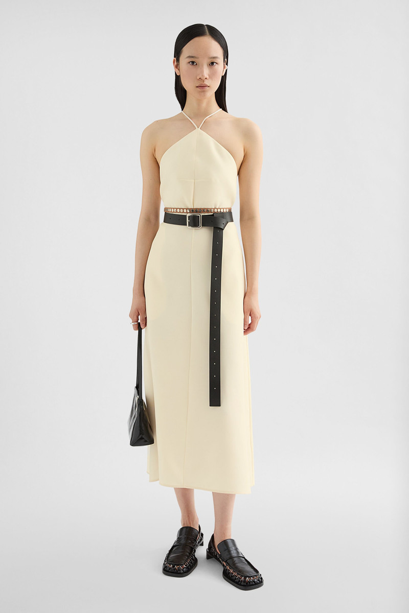 Jil Sander Lightweight Wool Blend Halter Dress outlook