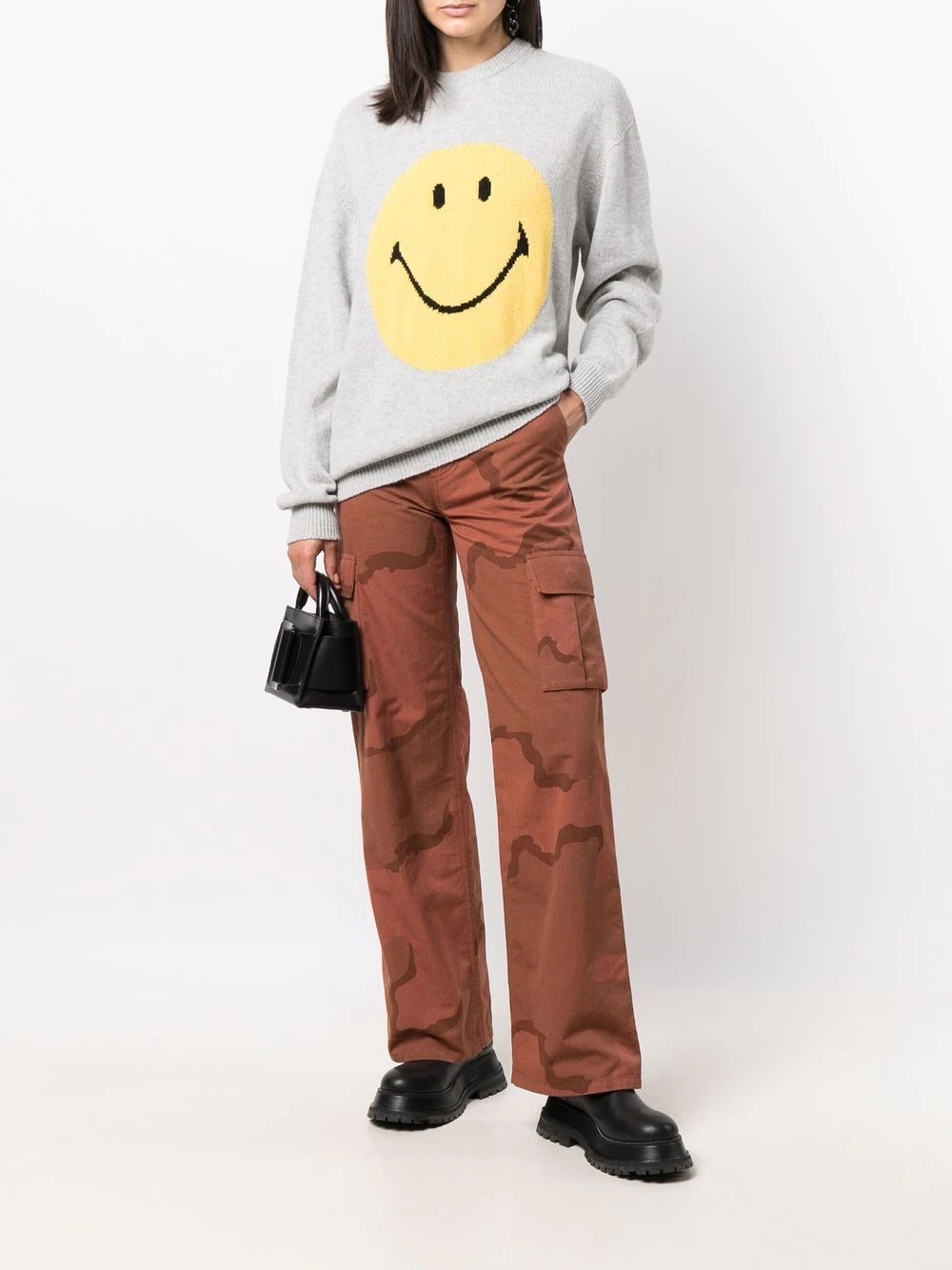 smiley knitted jumper - 2