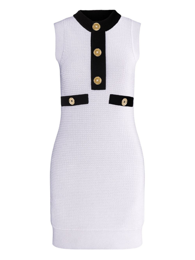 textured sleeveless mini dress 1