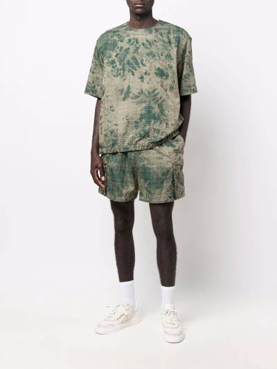 sacai check print dyed shorts outlook