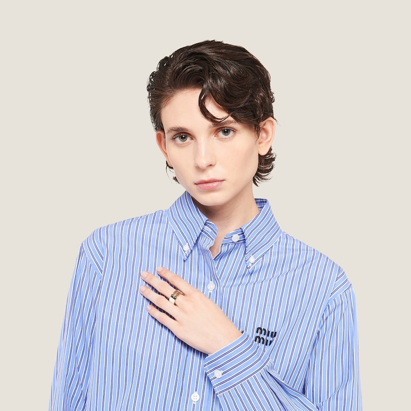 Miu Miu Enameled metal ring outlook