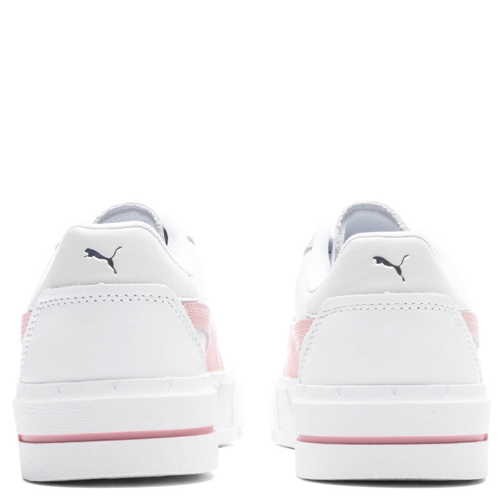 CALI COURT LTH WOMEN'S - WHITE/FUTURE PINK - 4