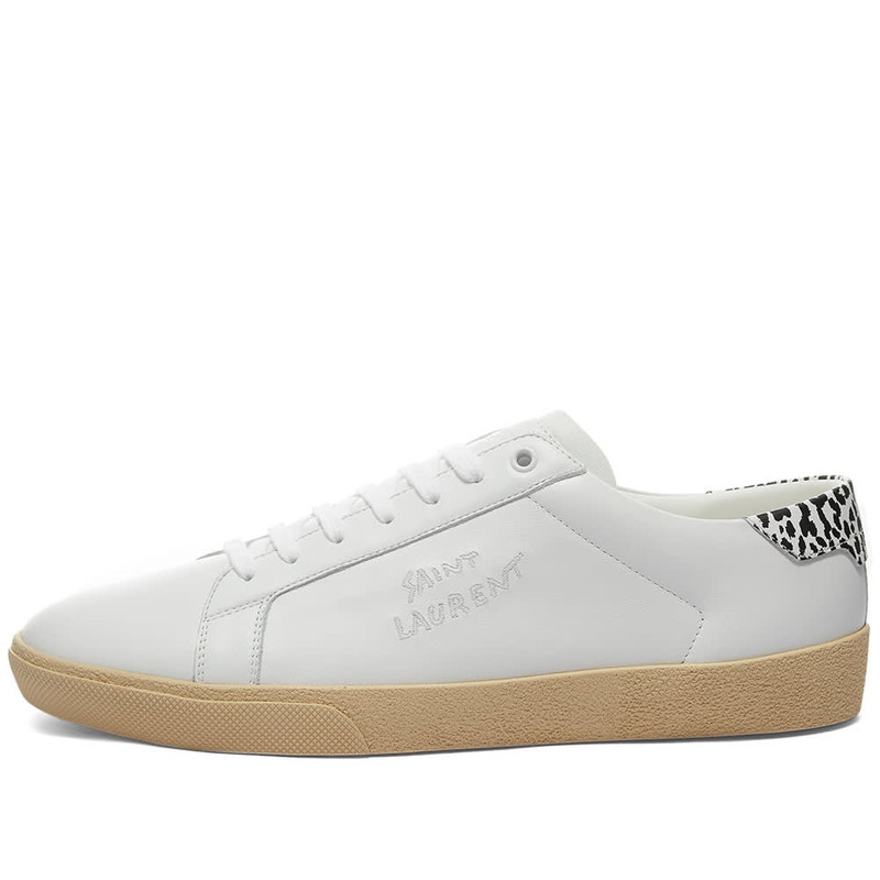 SAINT LAURENT Saint Laurent SL-06 Court Leather Signature Sneaker outlook