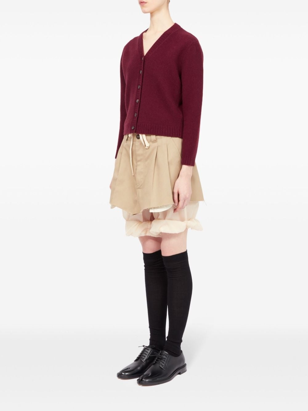 V-neck wool cardigan - 6