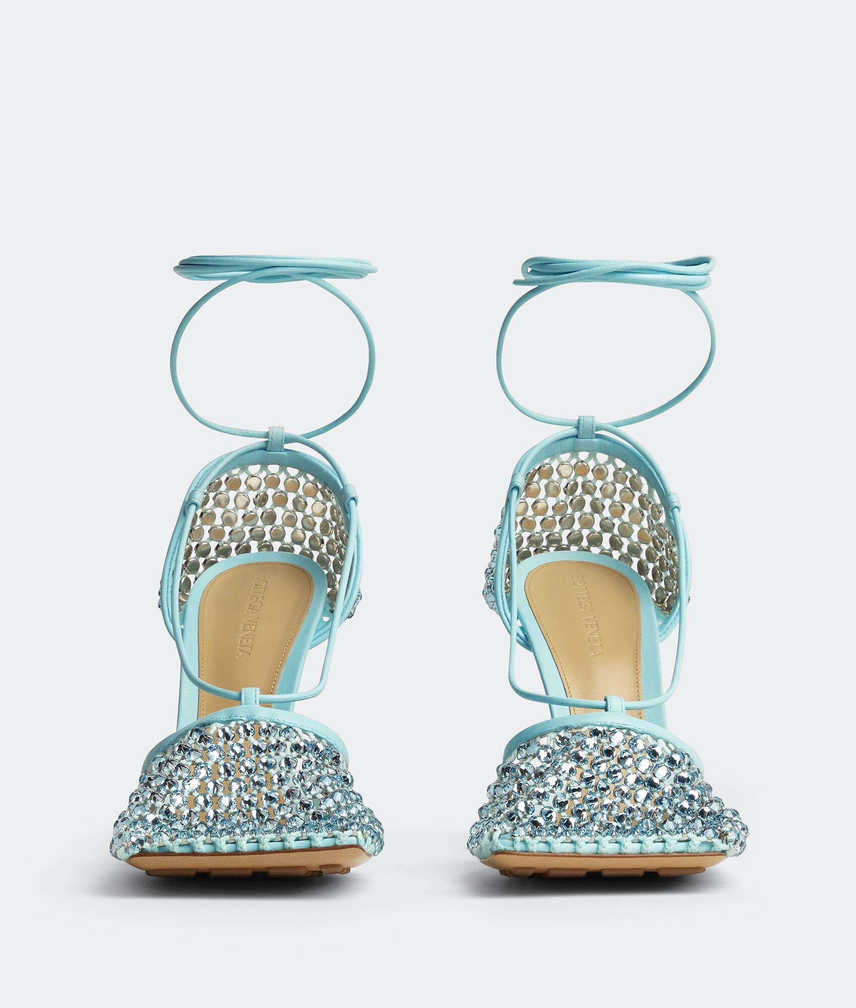 sparkle stretch lace-up sandal - 2