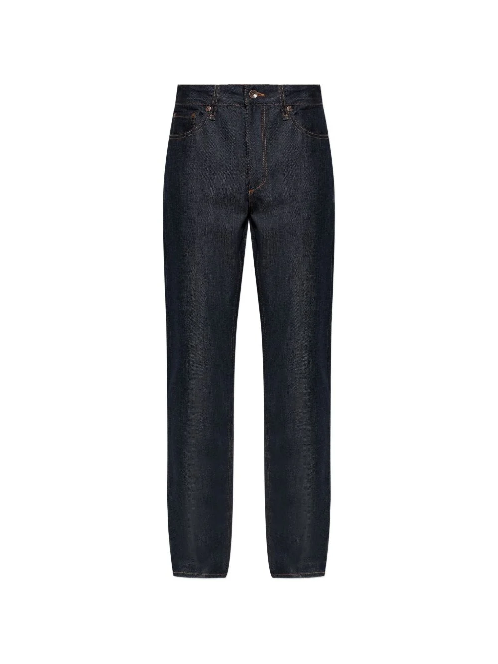 blue straight-leg jeans - 1