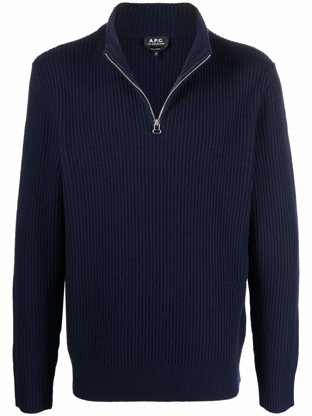 ribbed-knit wool jumper - 1