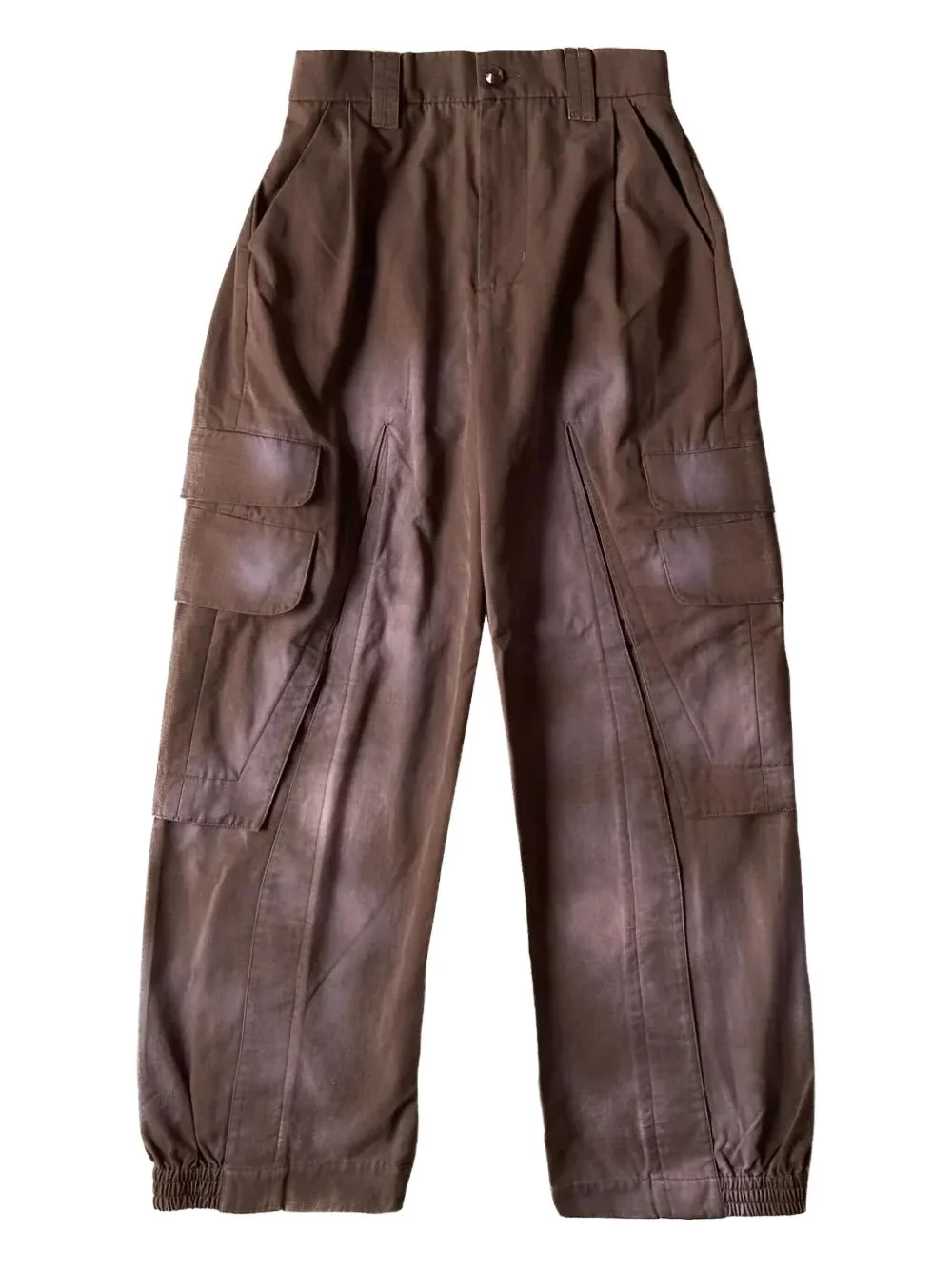 sprayed-effect cargo pants - 1