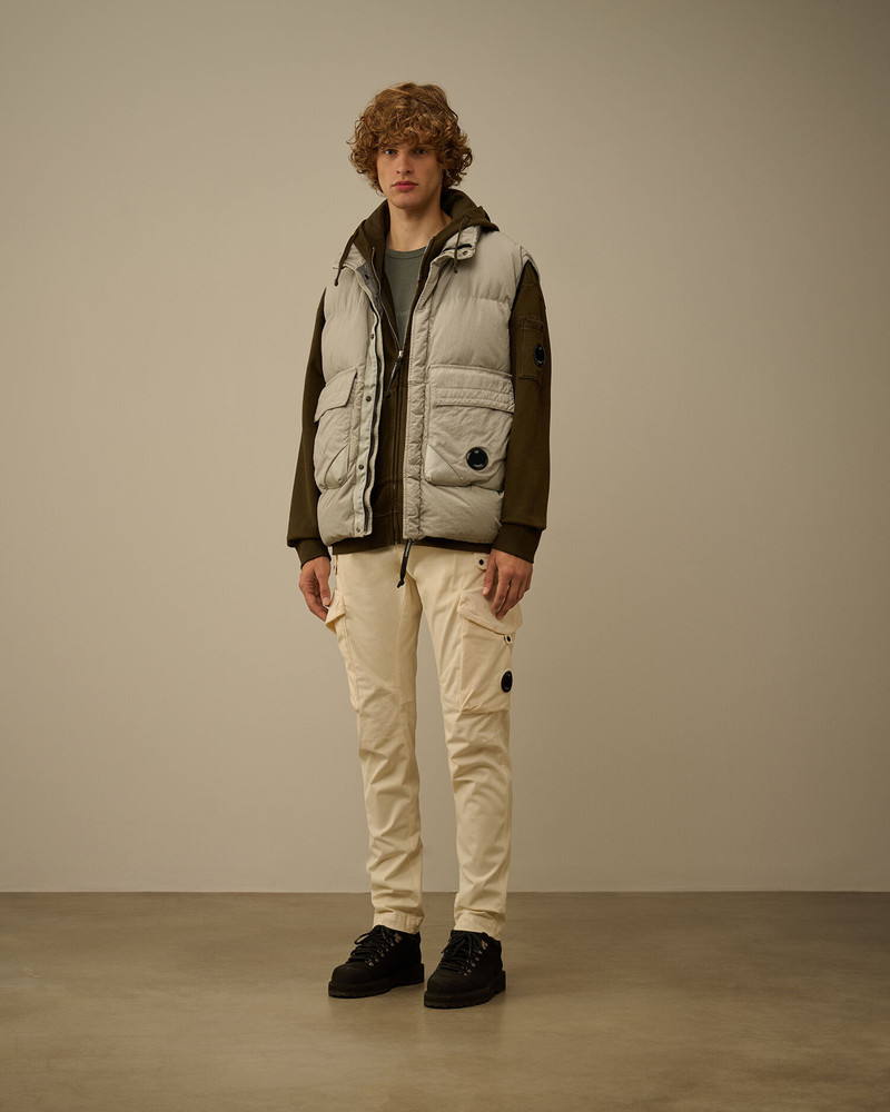 C.P. Company Brushed and Emerized Diagonal Fleece Boxy Goggle Sweatshirt outlook