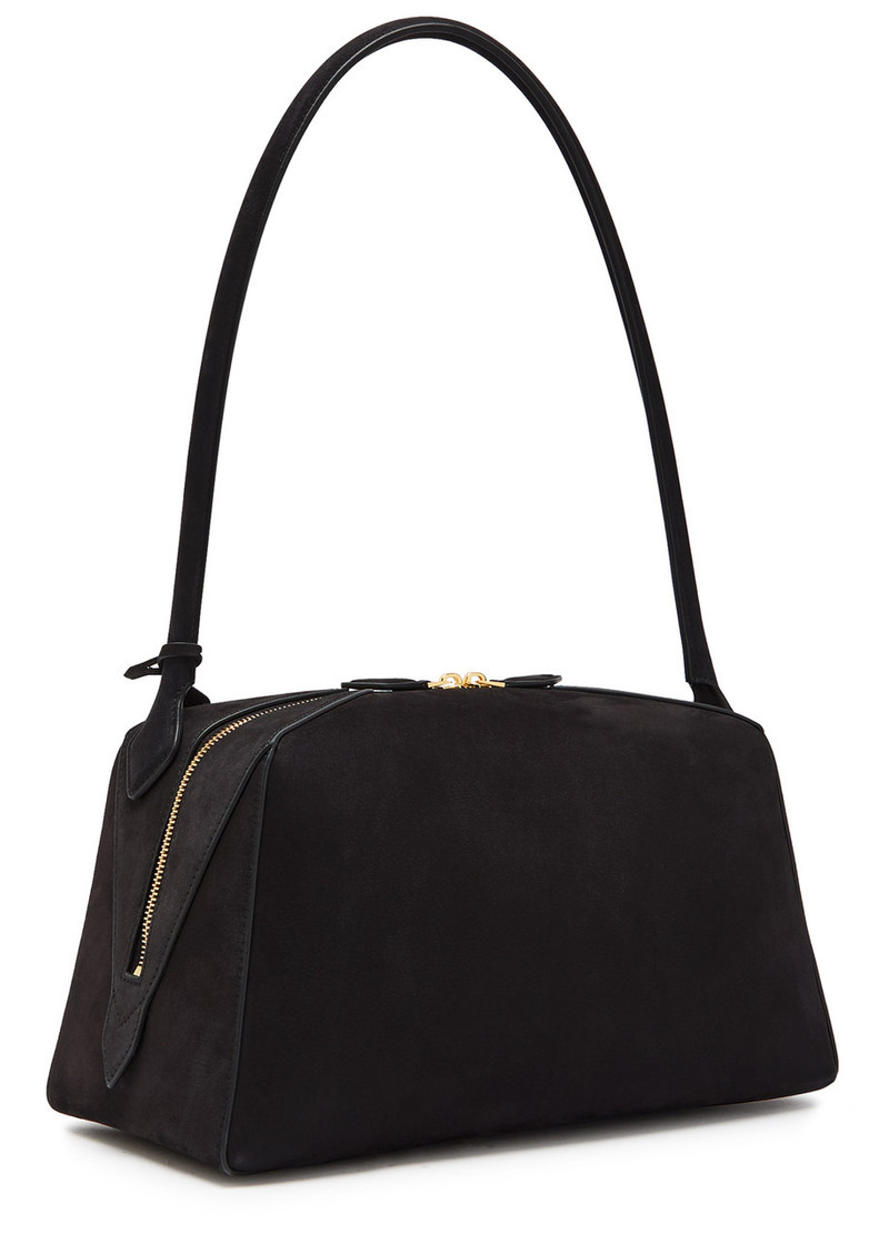 Alaïa Alaïa Le Bulldog Grained Nubuck Shoulder bag outlook