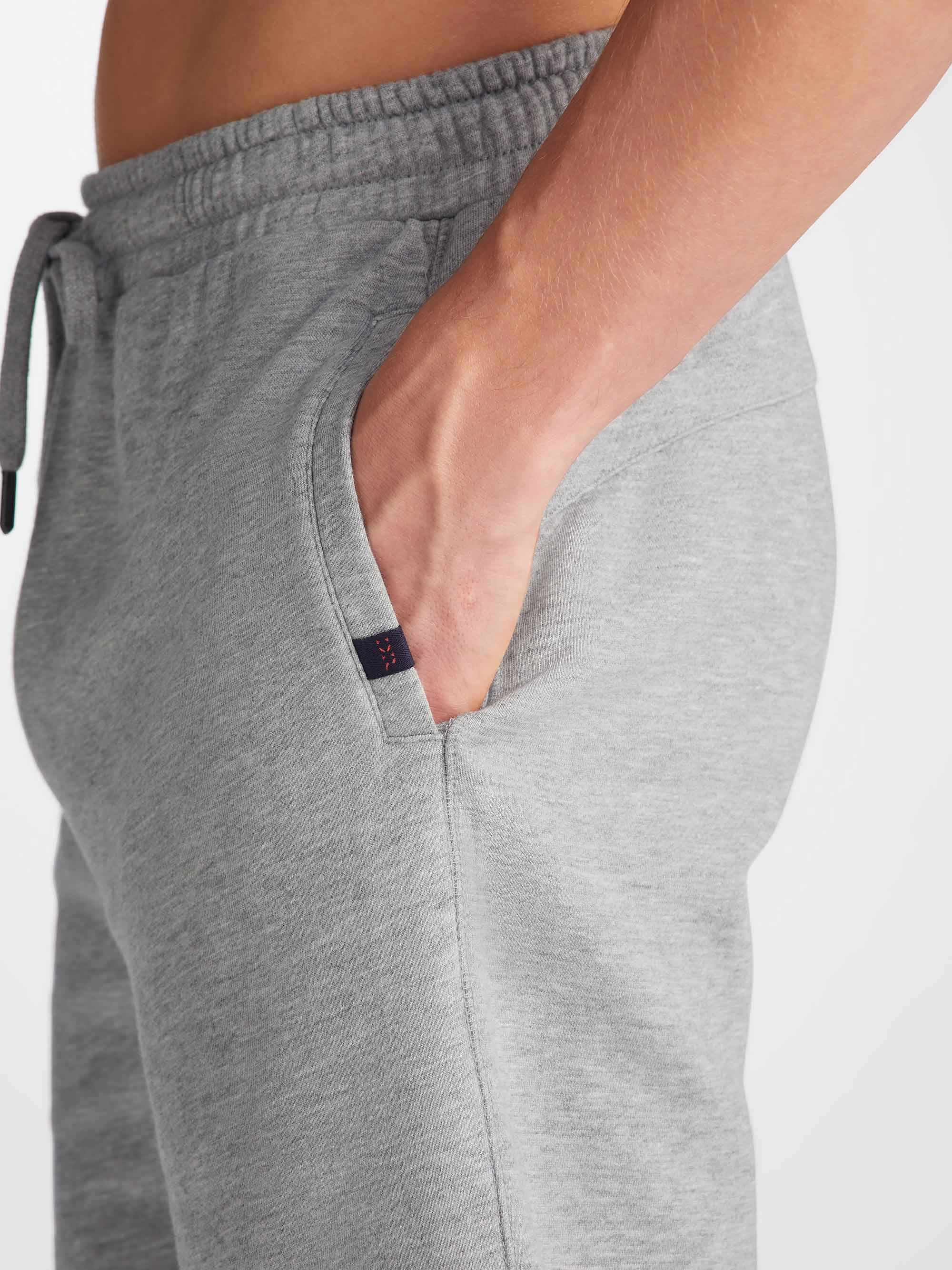 Men's Sweat Shorts Quinn Cotton Modal Silver - 7
