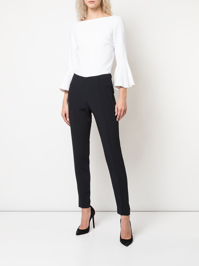 CAROLINA HERRERA piped skinny trousers outlook