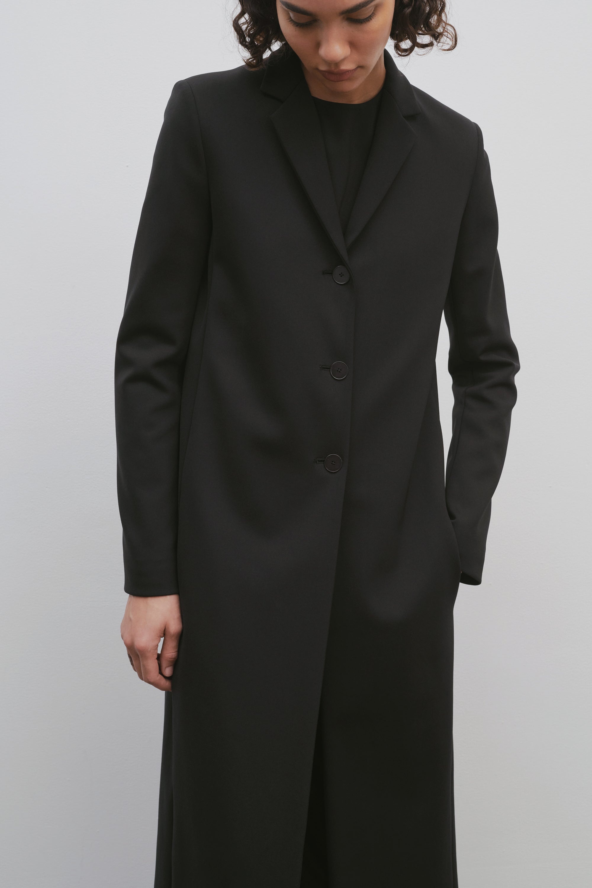 The Row Black Sallik Coat