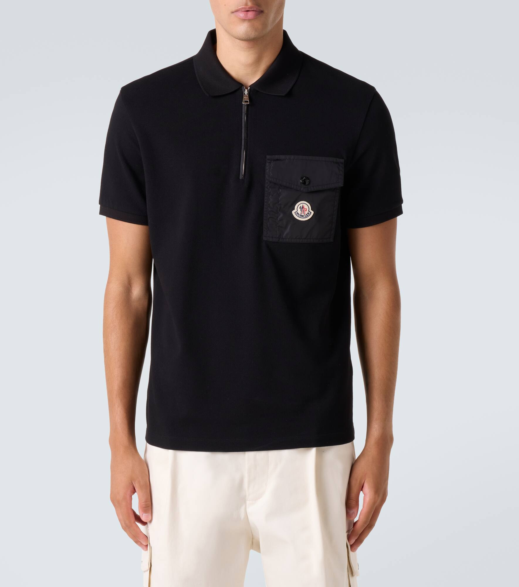 Cotton piqué polo shirt - 3
