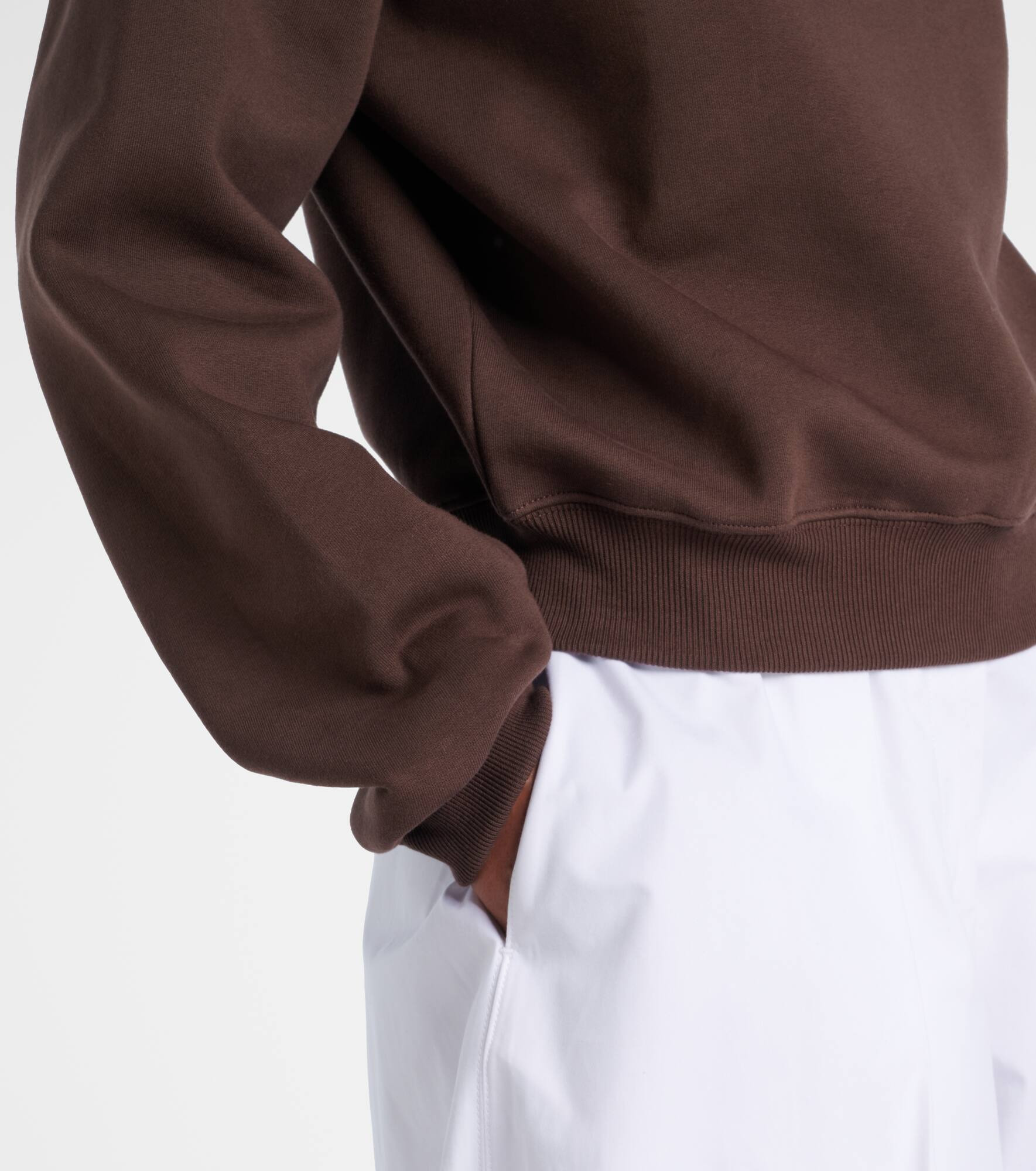 Cotton fleece half-zip sweater - 5