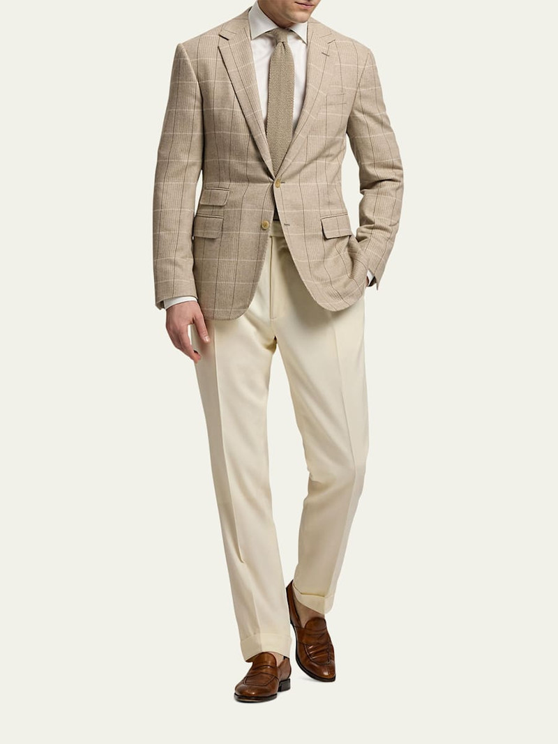 Ralph Lauren Men's Kent Wool, Silk, and Cashmere Check Sport Coat outlook