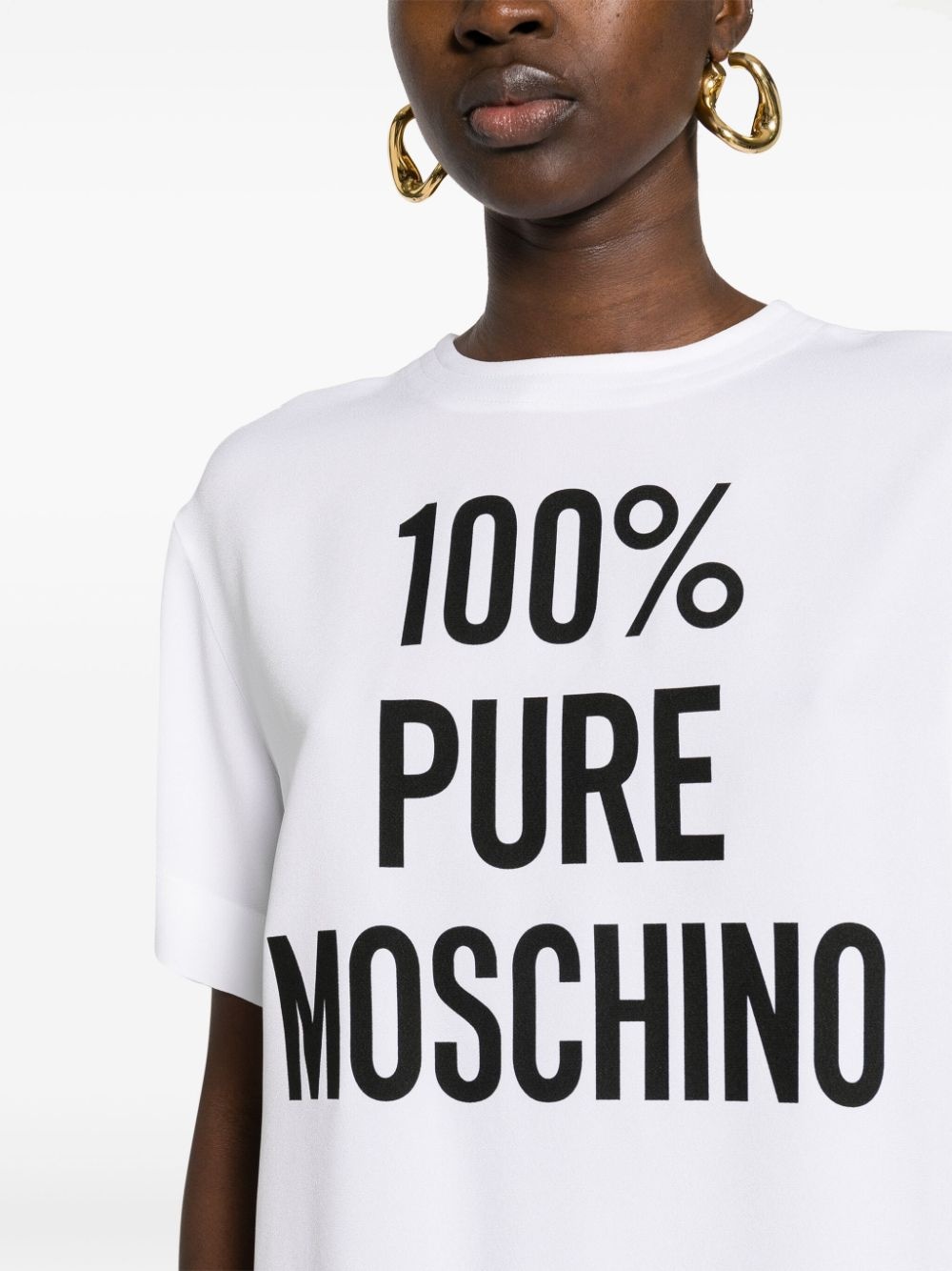 slogan-print blouse - 5