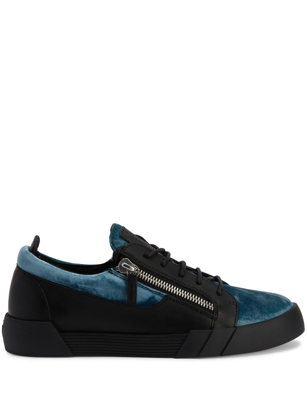 Frankie panelled leather sneakers - 1