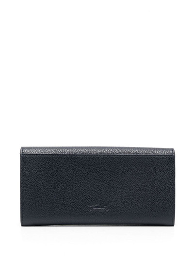 Longchamp Le Foulonné continental leather wallet outlook