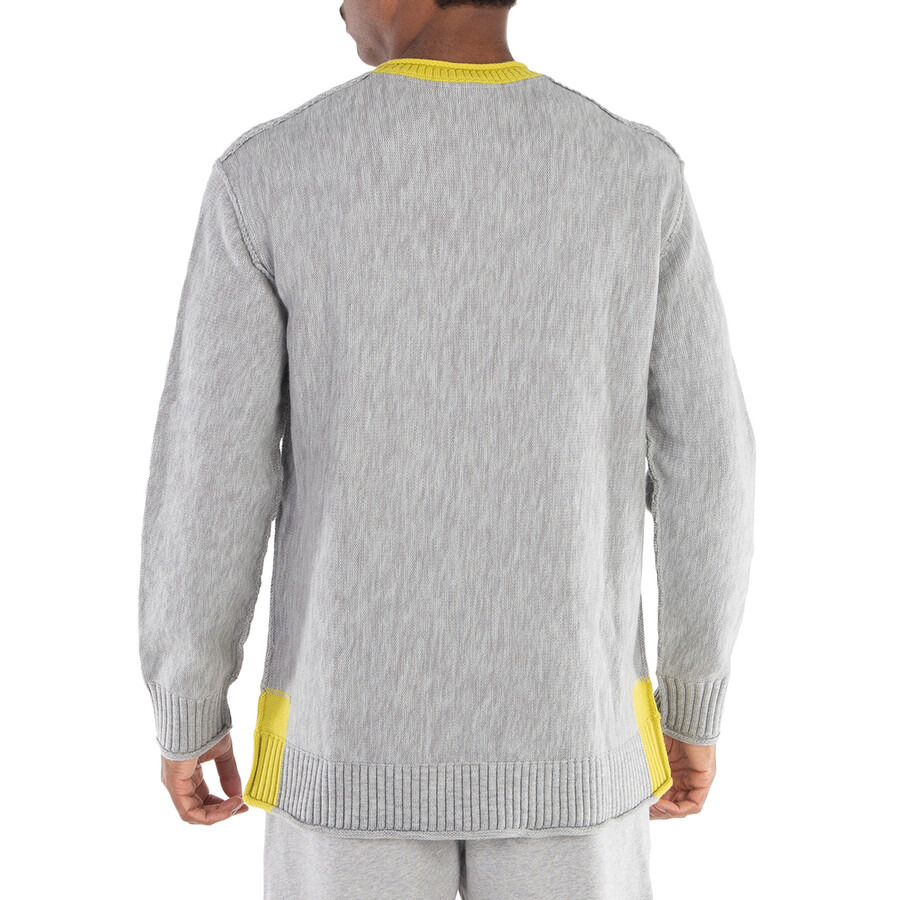 A Cold Wall Light Grey Framework Crewneck Graphic Sweater - 6