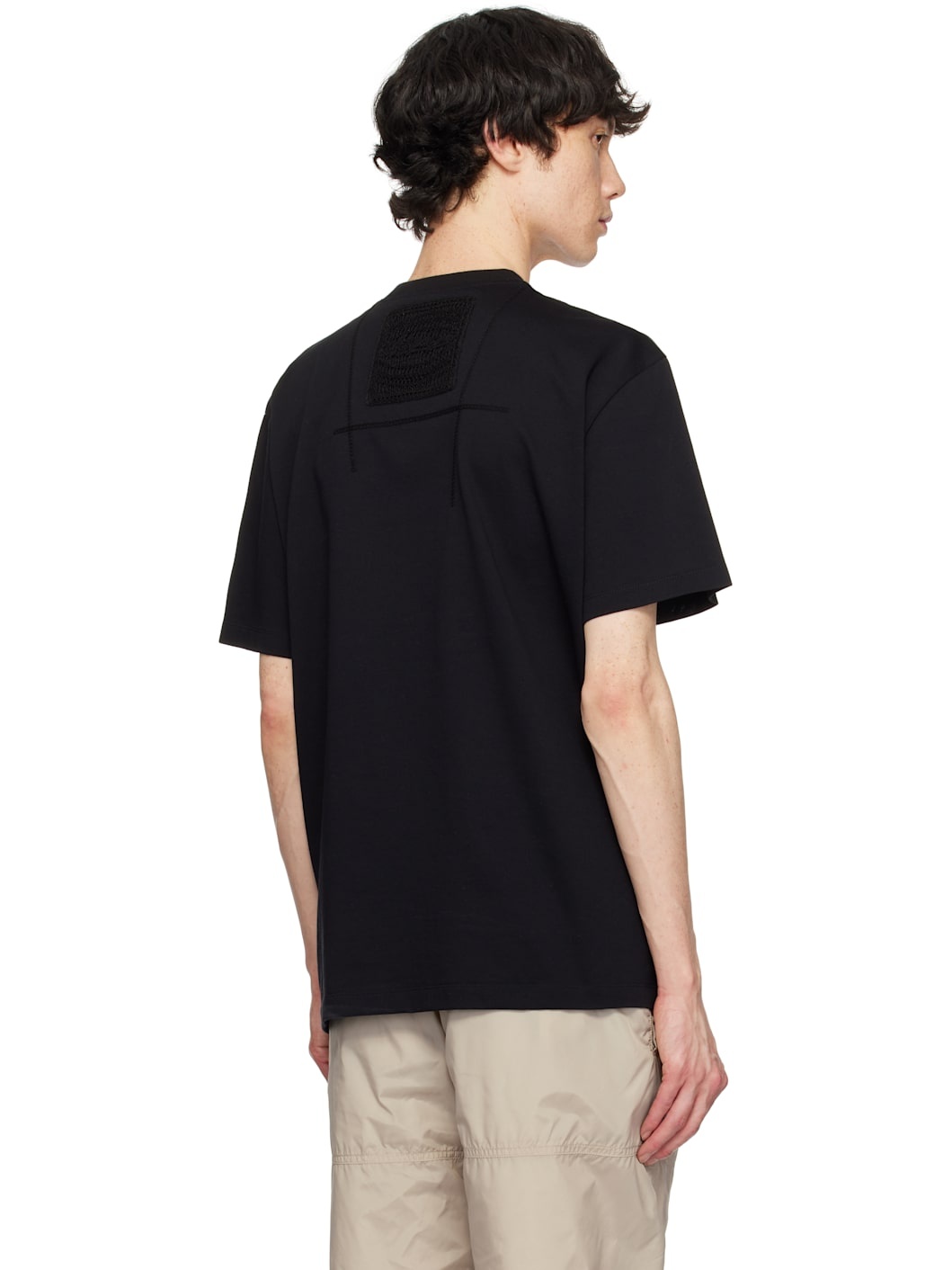 Black Embroidered Logo T-shirt - 3