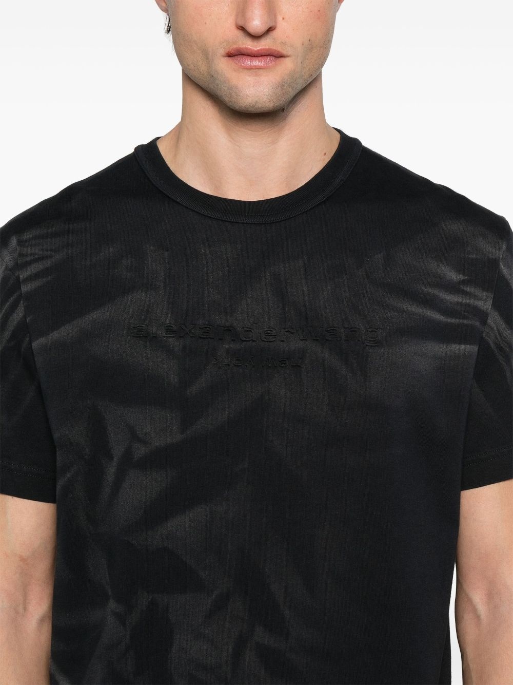 logo-embossed T-shirt - 5