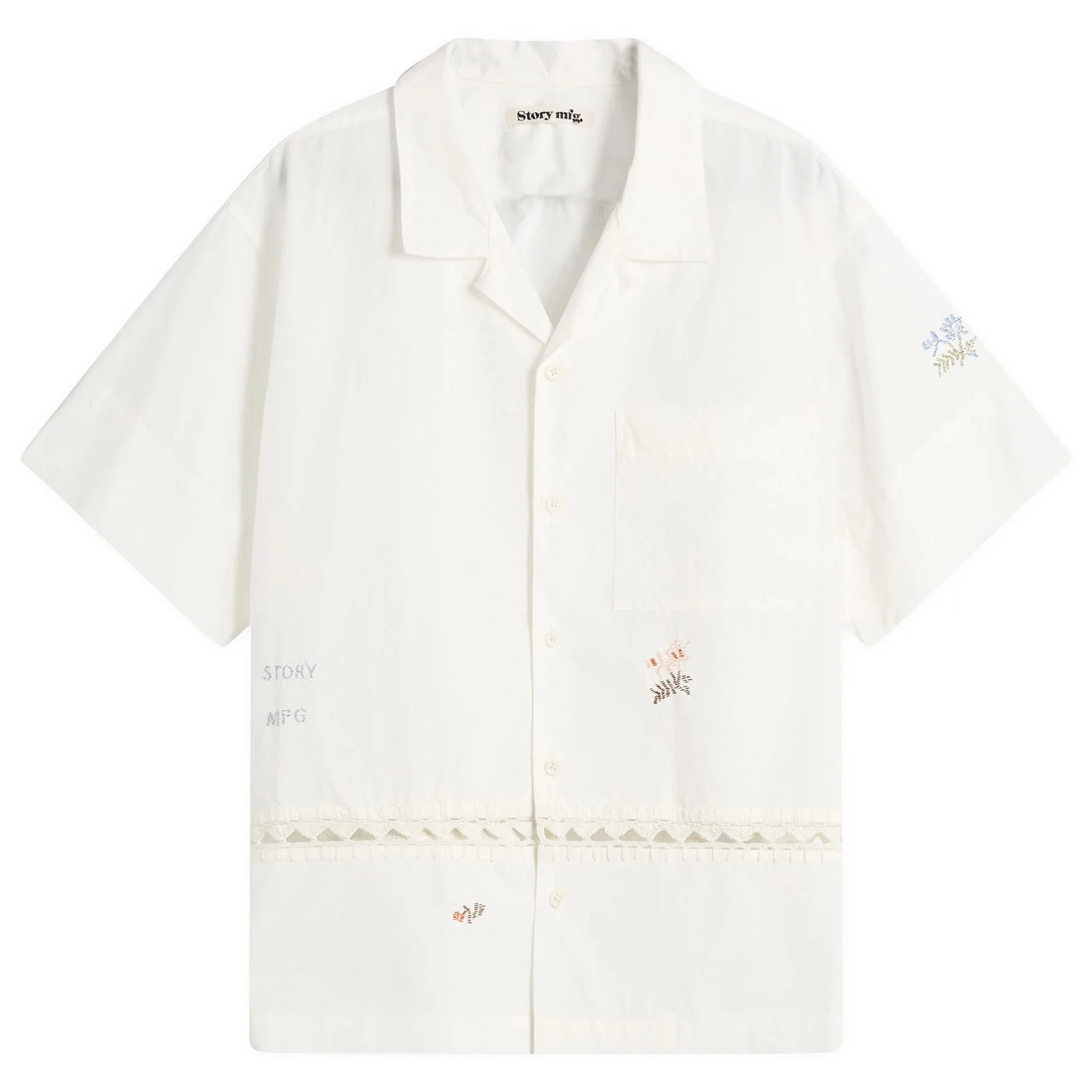Story mfg Greetings Hand Embroidered Shirt - 1