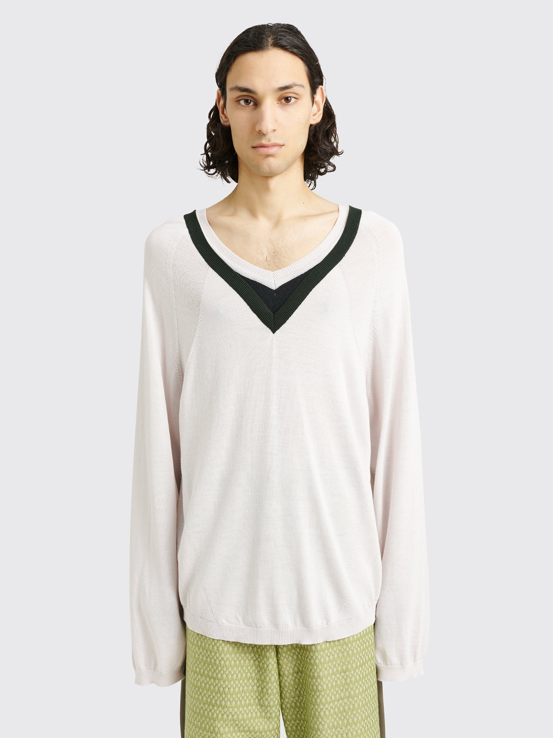 KIKO KOSTADINOV MURAD CREWNECK JUMPER BEIGE - 1