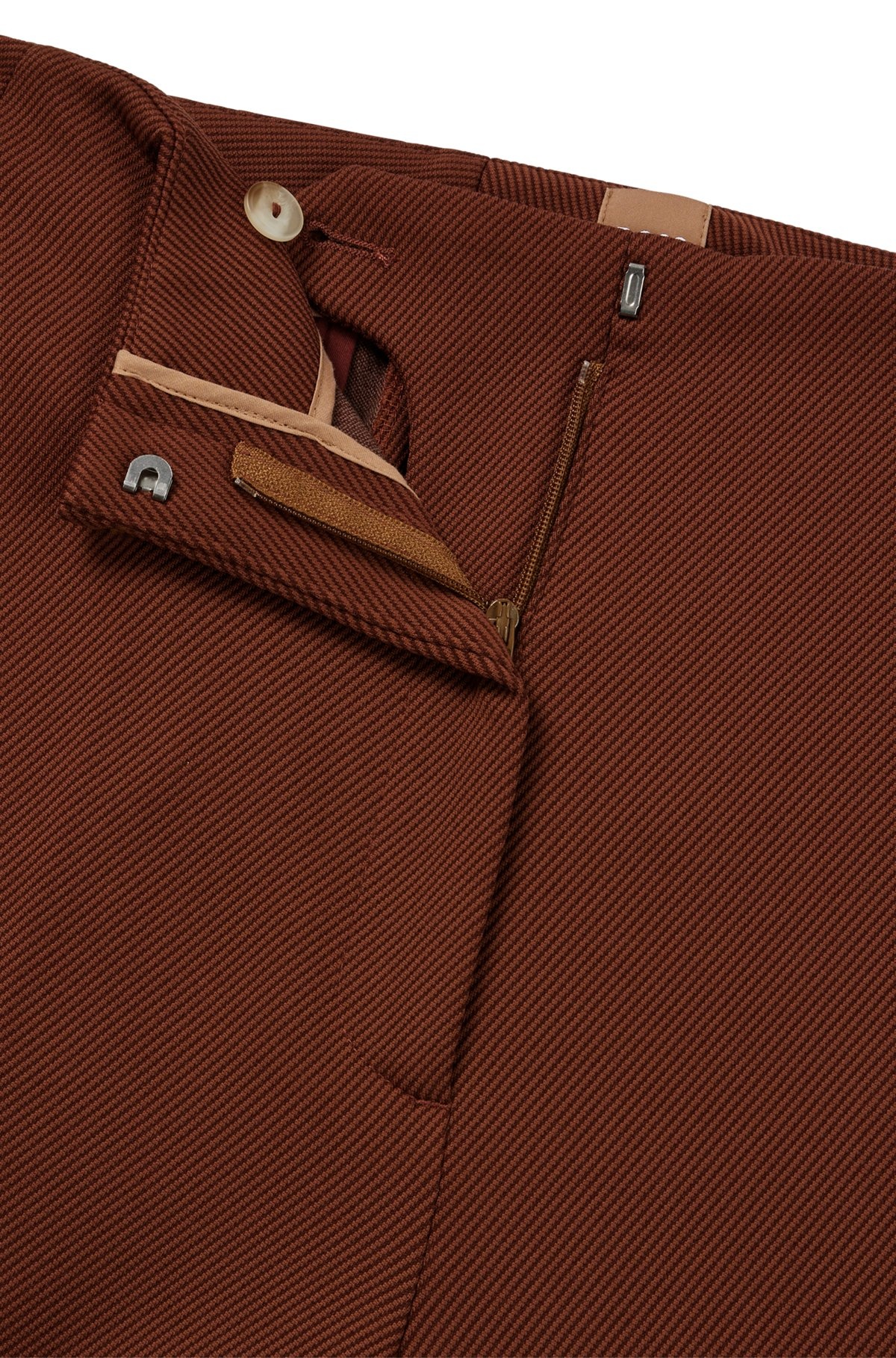 REGULAR-FIT TROUSERS IN STRETCH TWILL WITH FLARED LEG - 6