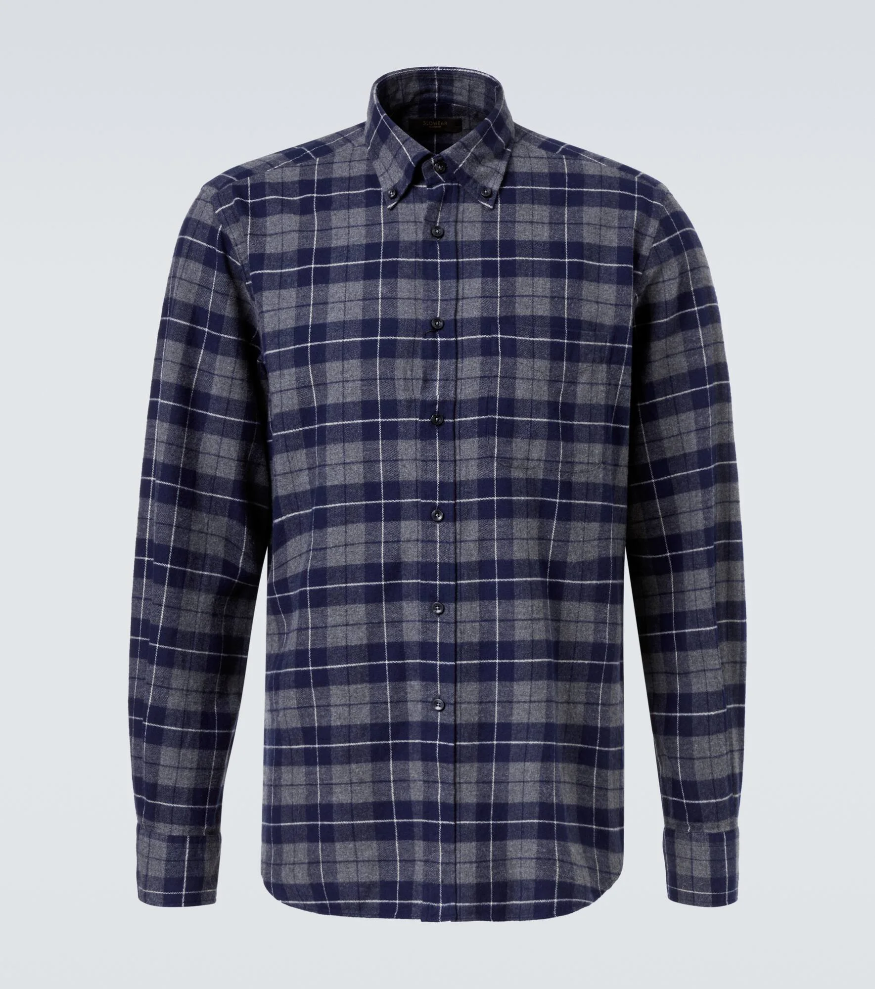 Checked cotton shirt - 1