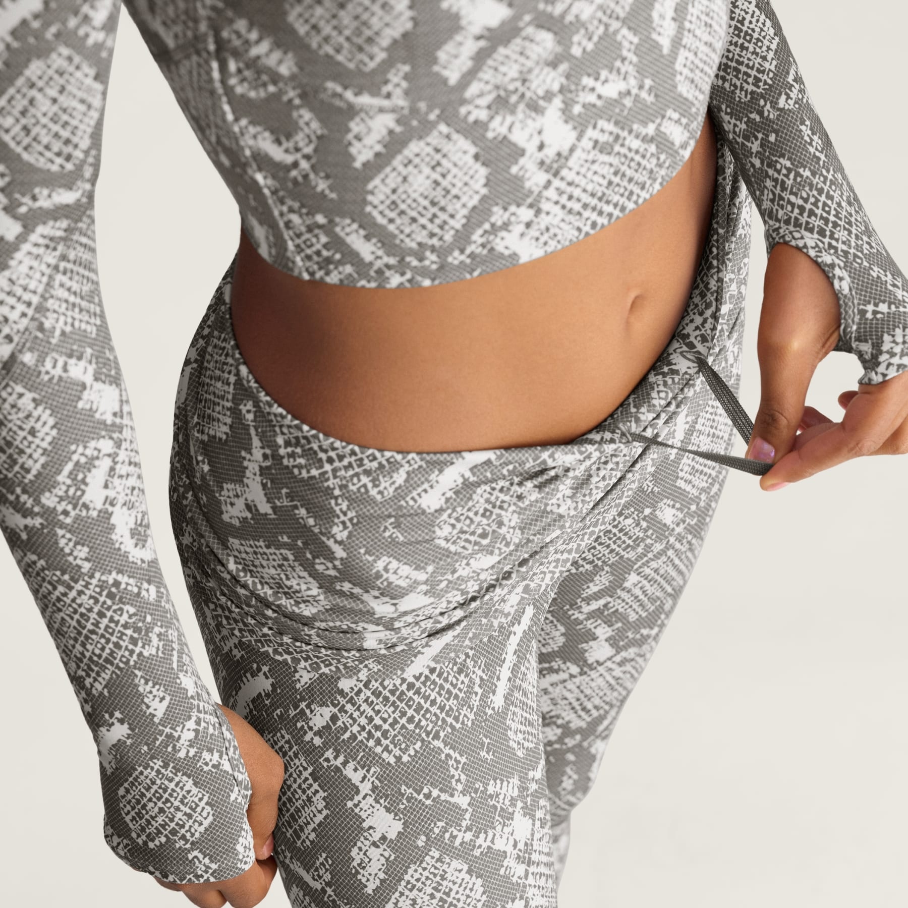 Adidas By Stella McCartney Training Rolltop Splitcuff Leggings Printed - 9