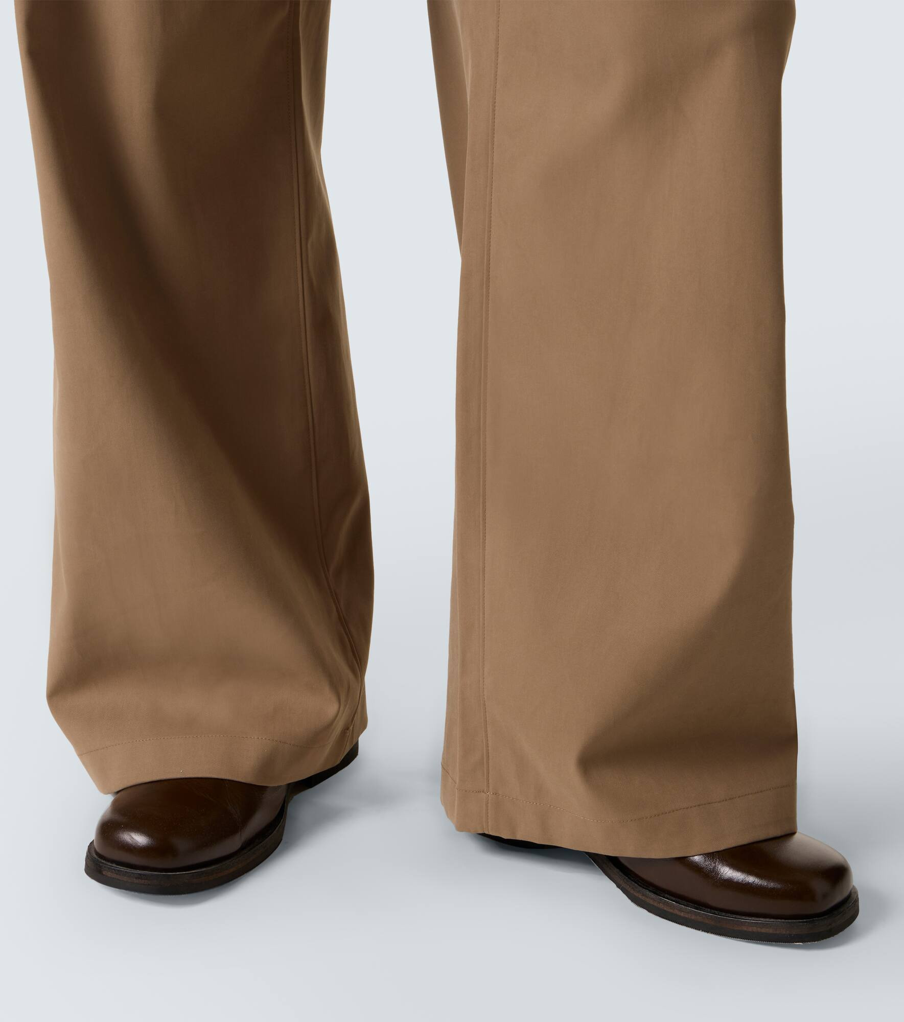 Bridge cotton twill wide-leg pants - 6