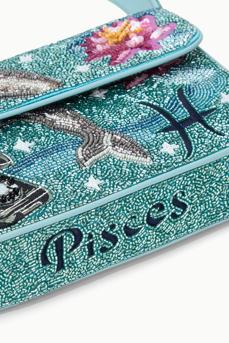 STAUD TOMMY ZODIAC BEADED BAG PISCES 8