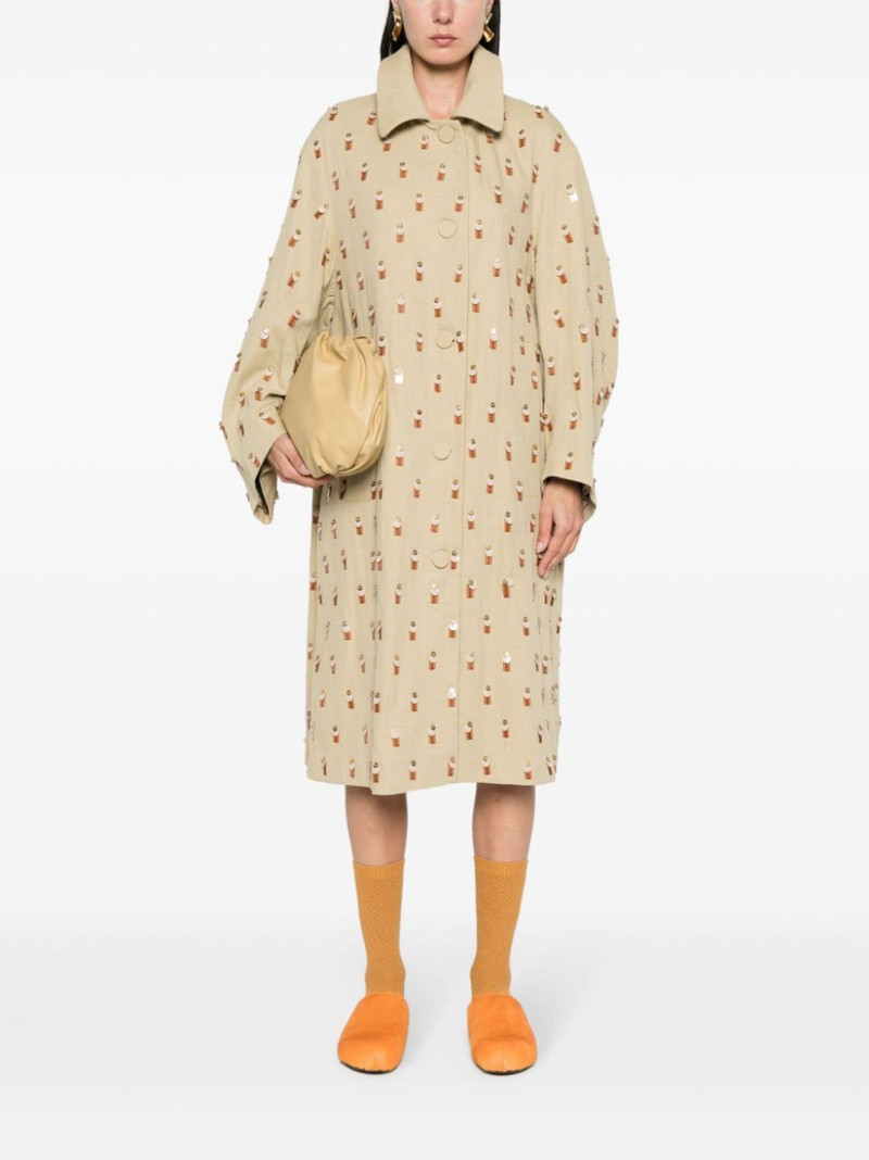 Dries Van Noten sequin-embellished coat outlook