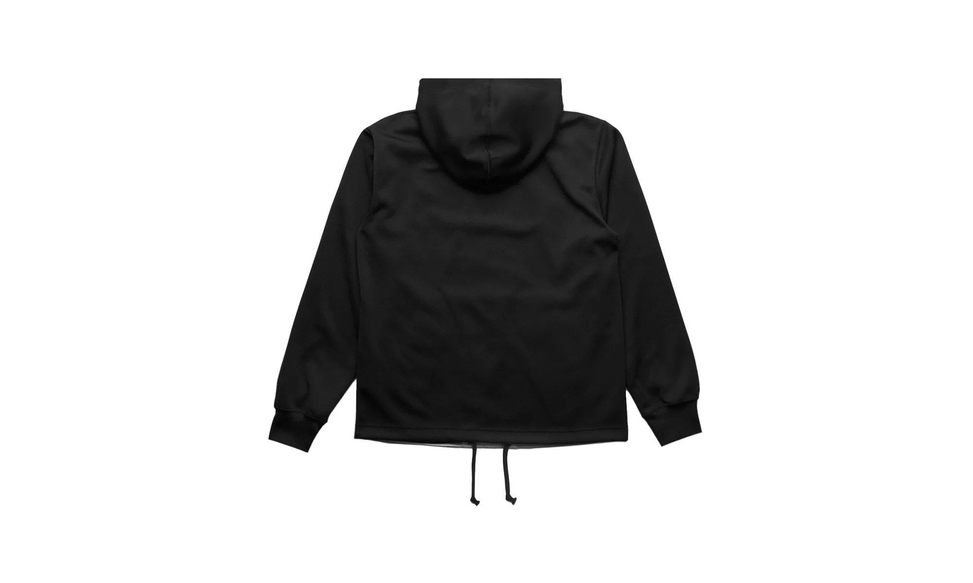 Tulle Paneled Hoodie "Black" - 2