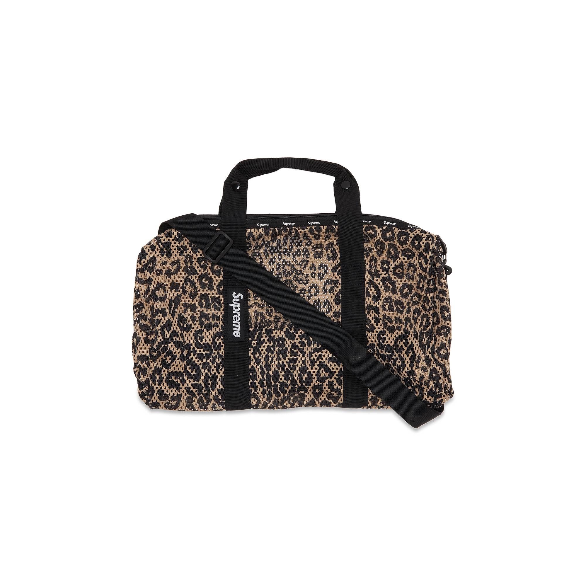 Supreme Mesh Duffle Bag 'Leopard' - 1