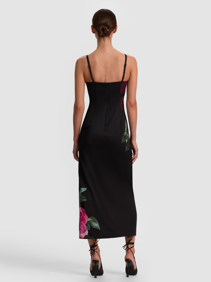 Alice + Olivia NINA MIDI DRESS outlook