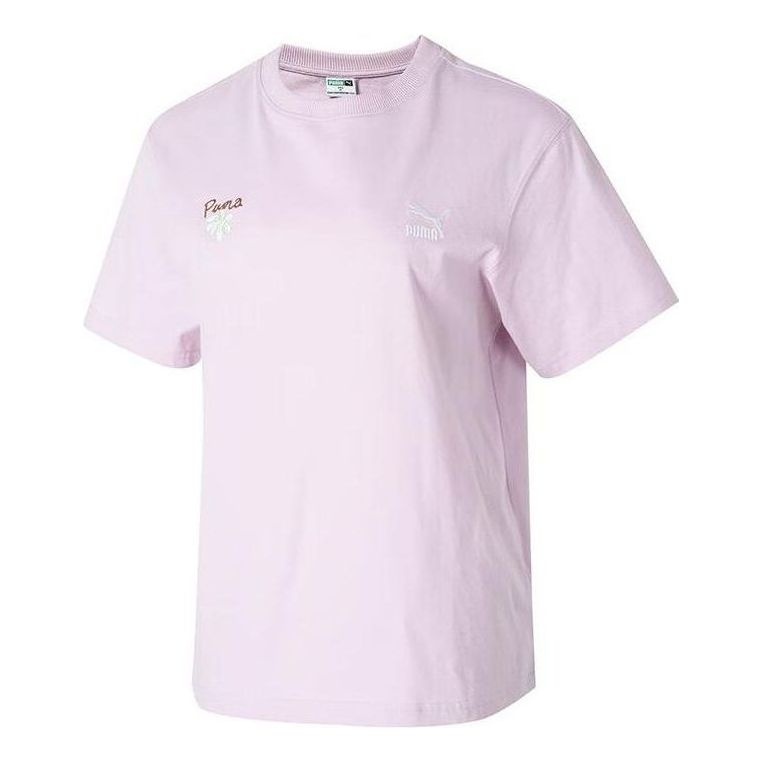 (WMNS) PUMA Classic Cotton T-shirt 'Pink' 625811-60 - 1