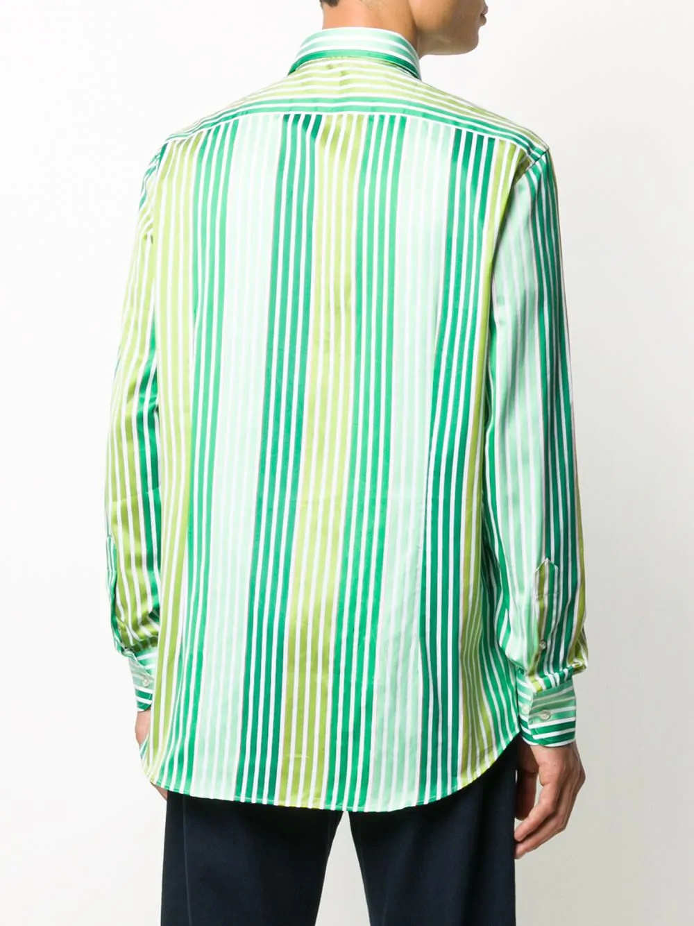 striped print shirt - 4