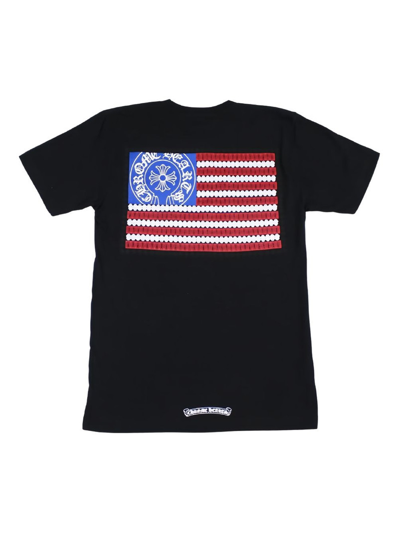 Chrome Hearts American Flag Dagger T-shirt outlook