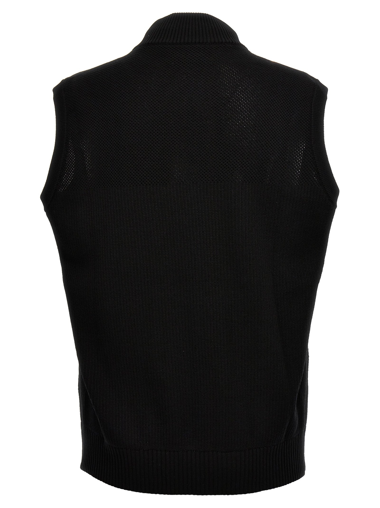 Hybridge® Quilted Kniknit Gilet Black - 2