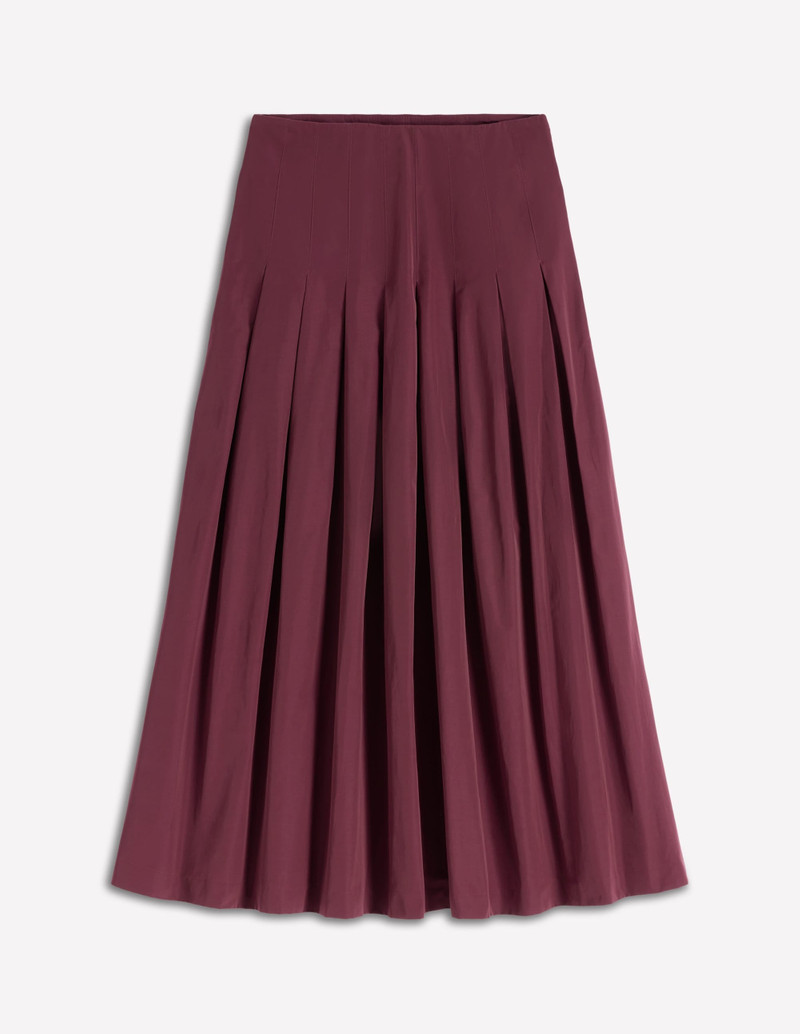 Valentina Taffeta Midi Skirt-Deep Wisteria 1