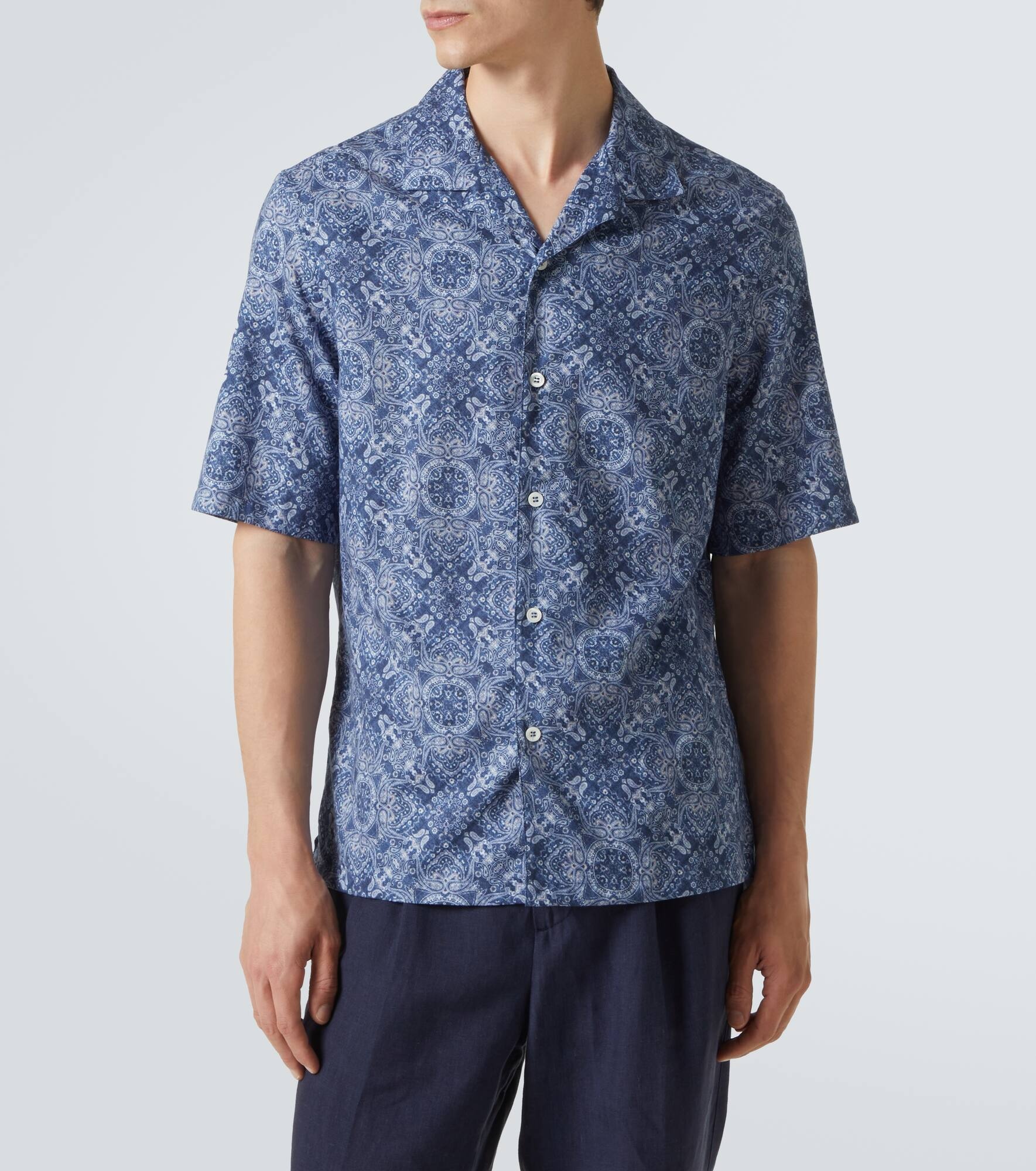Printed cotton shirt - 3