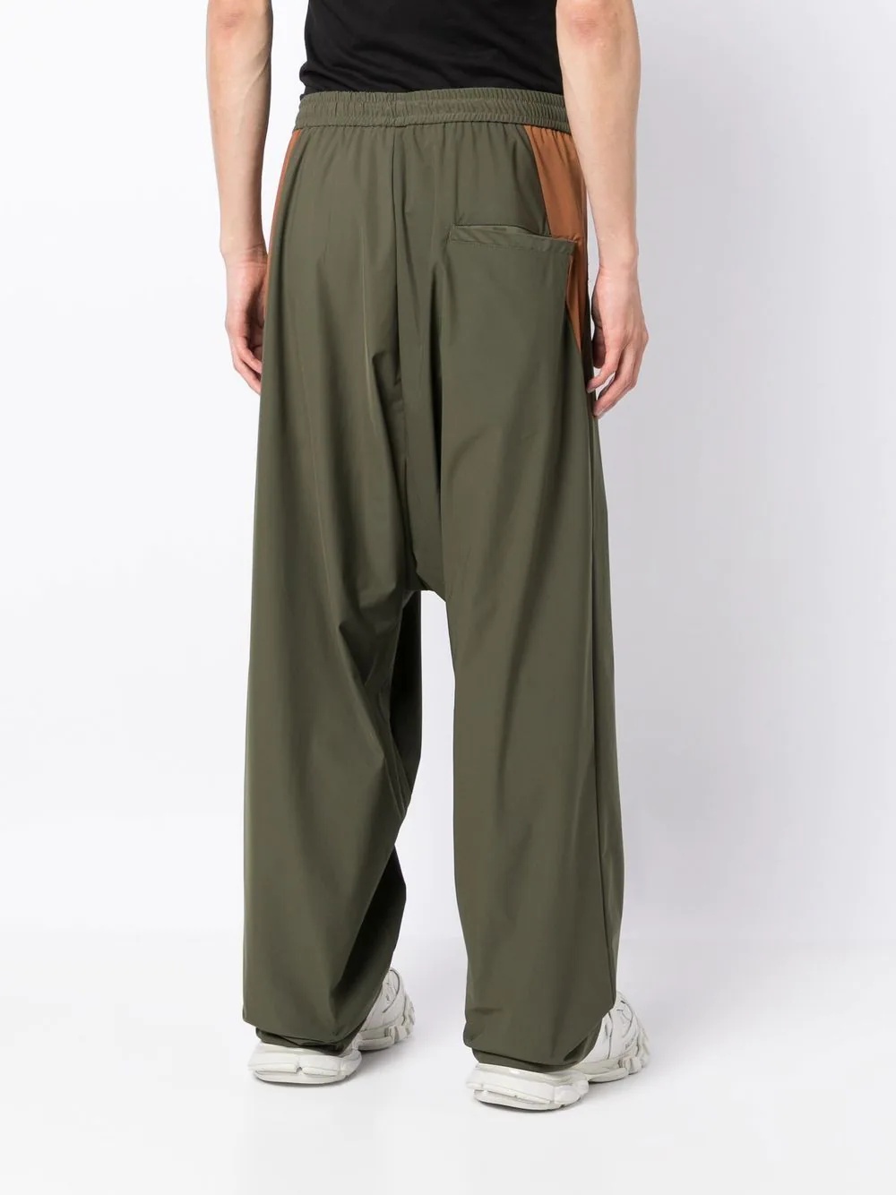 wide-leg drawstring trousers - 4