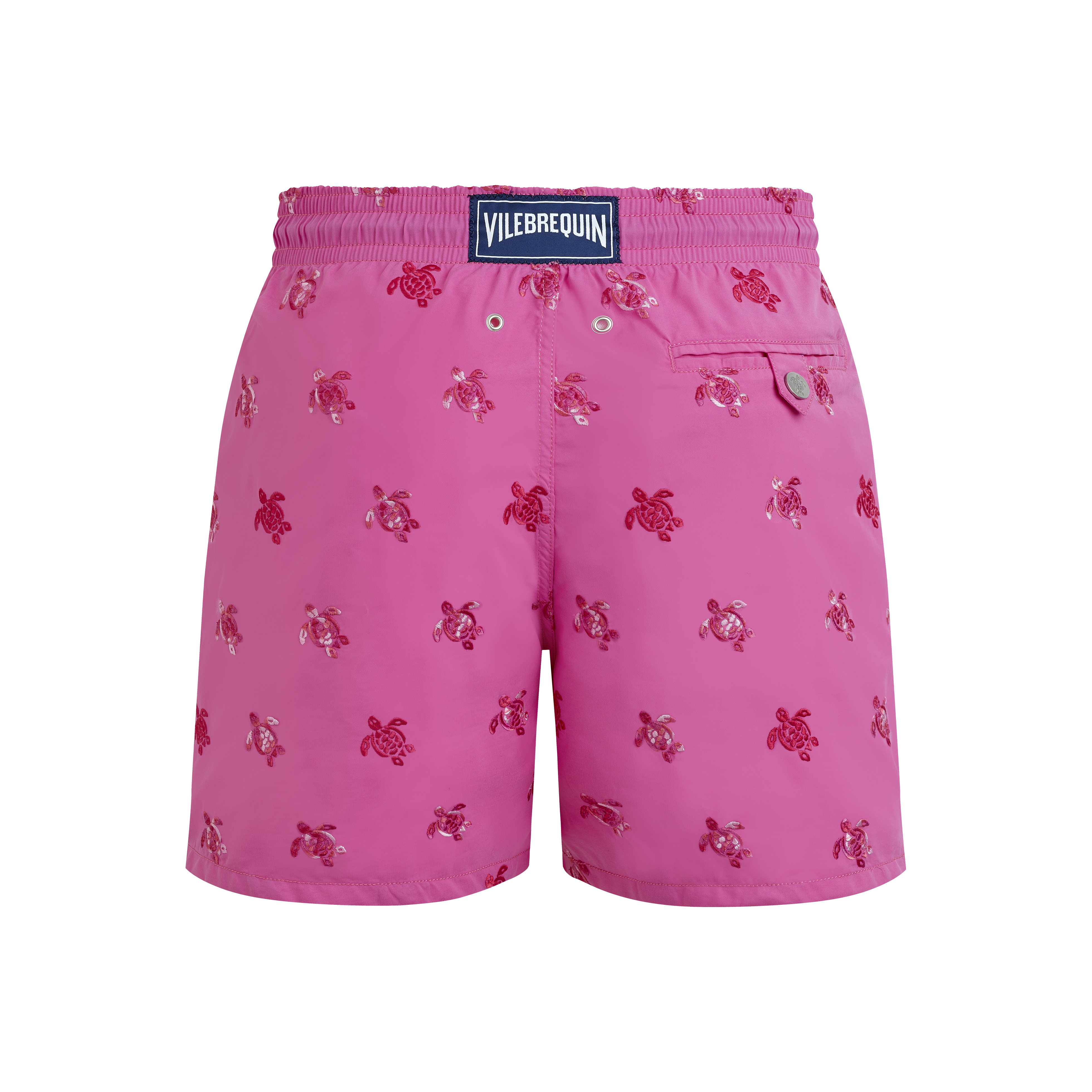 Men Swim Trunks Embroidered Micro Ronde des Tortues Diagonale - Limited Edition - 2