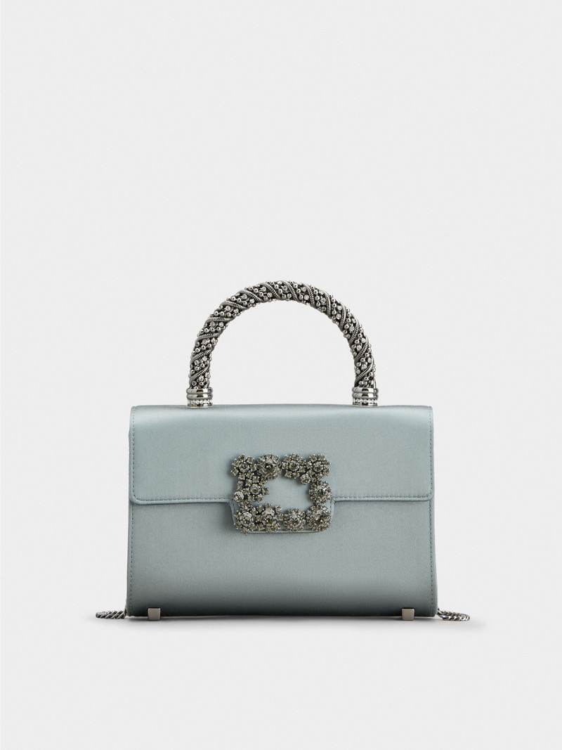 Jewel Efflorescence Mini Bag in satin 1