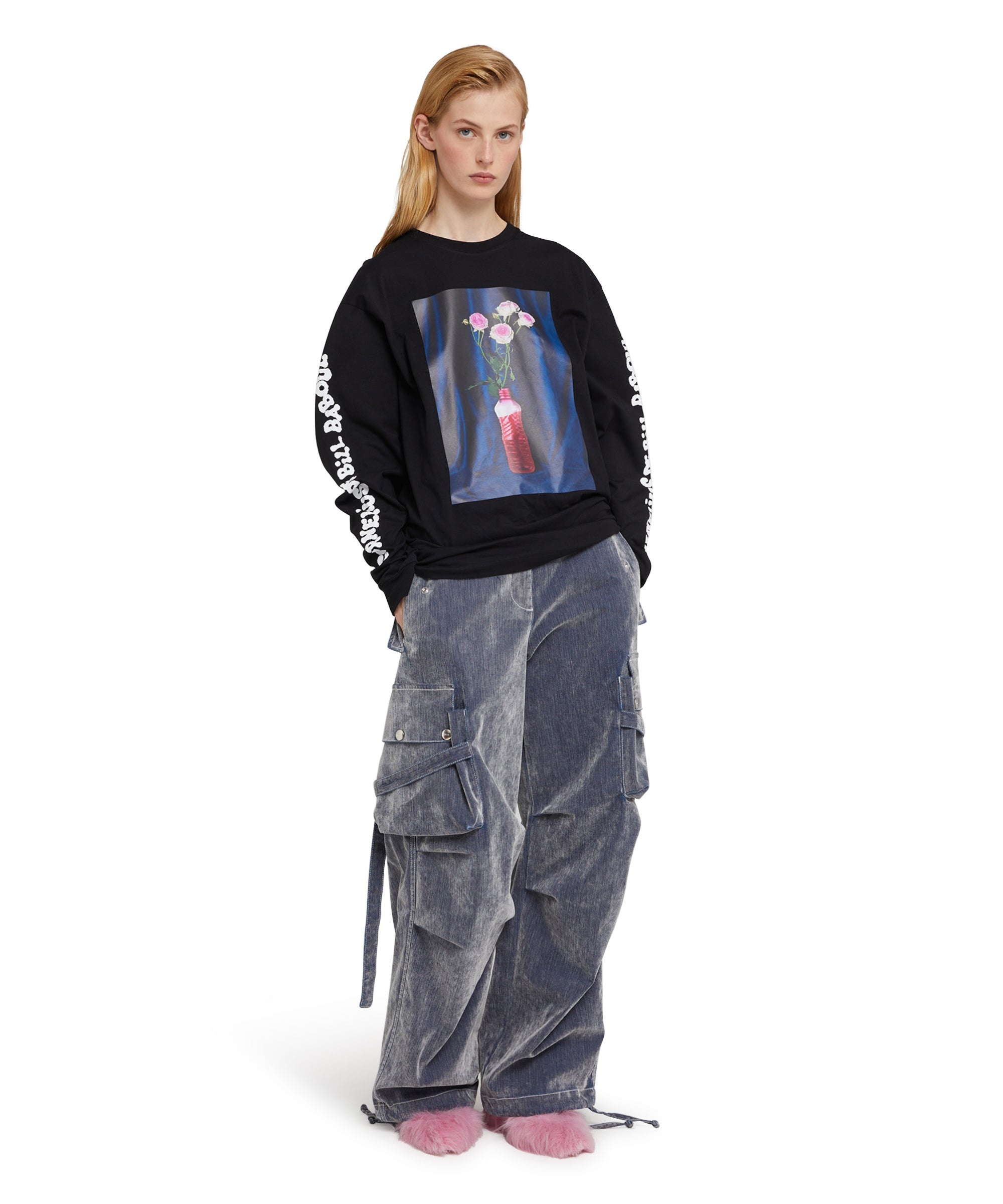 Organic cotton crewneck t-shirt from the MSGM Fantastic Green Capsule - 9