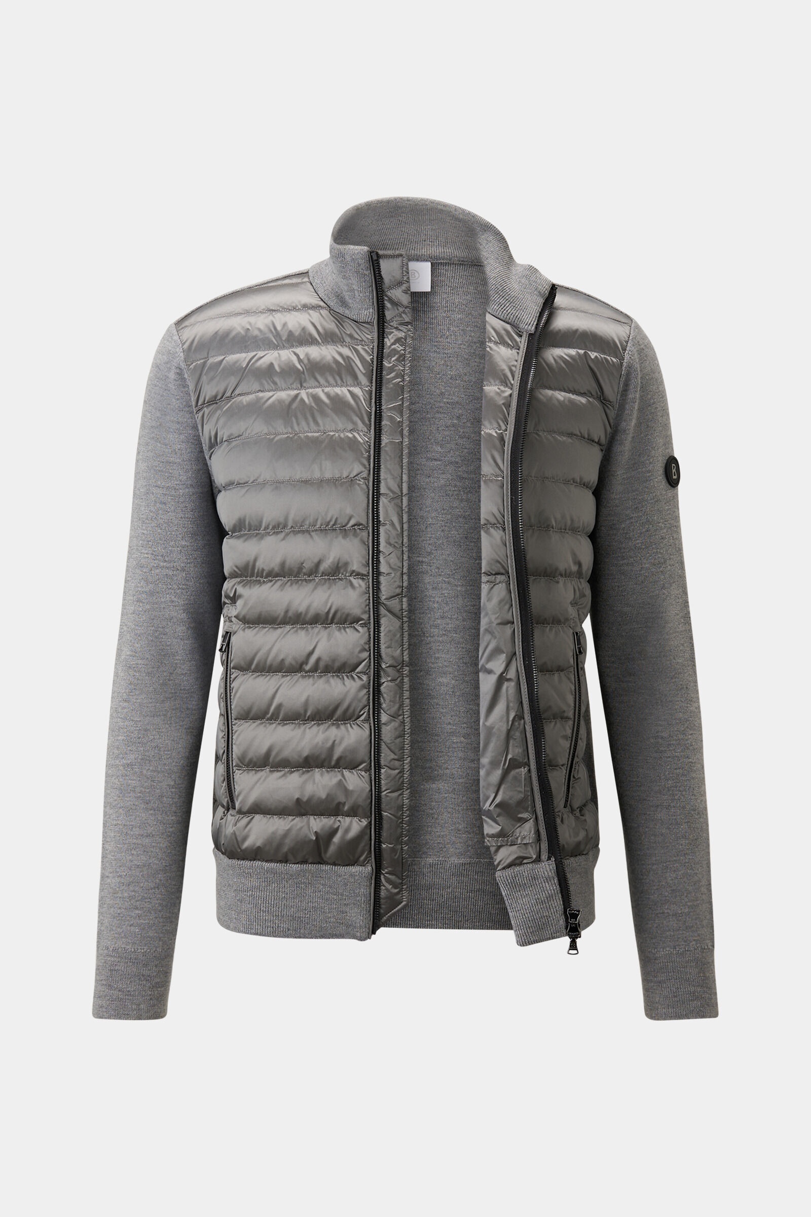 Zisco Hybrid knit jacket in Gray - 7