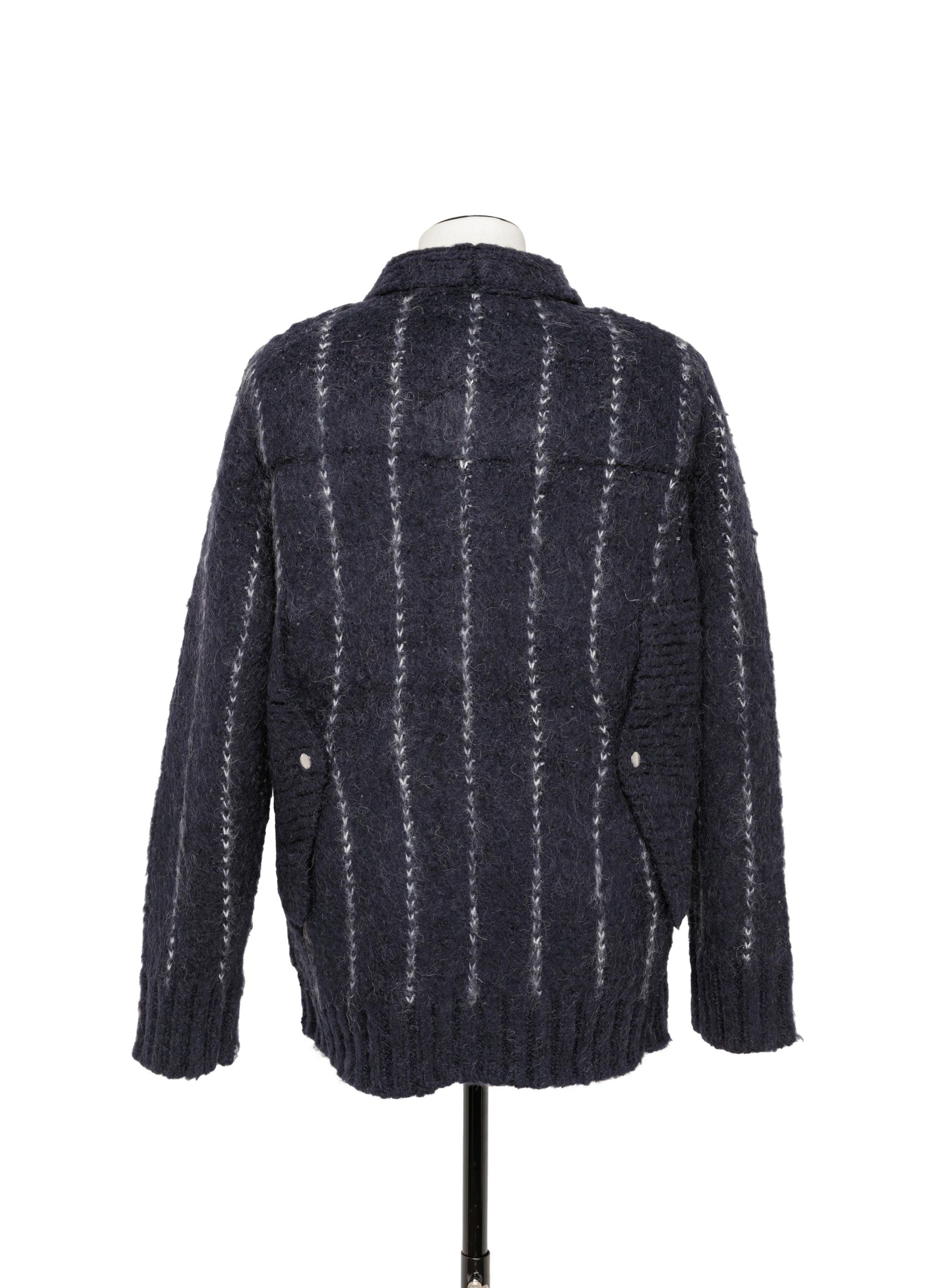 sacai Jacquard Knit Blouson | REVERSIBLE