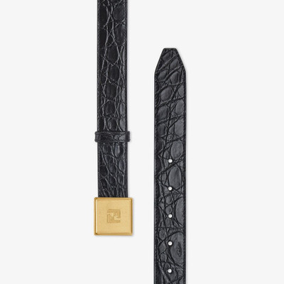 FENDI Black caiman belt outlook